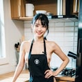 このエプロンおかしいよ💚（キッチン女子Part4） 9枚目