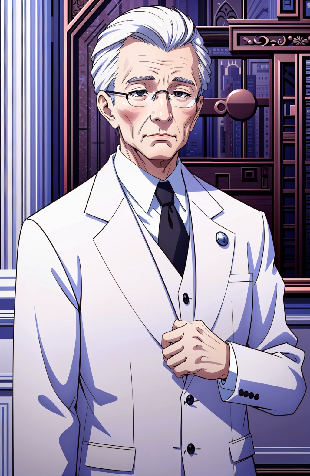 頬を染める紳士