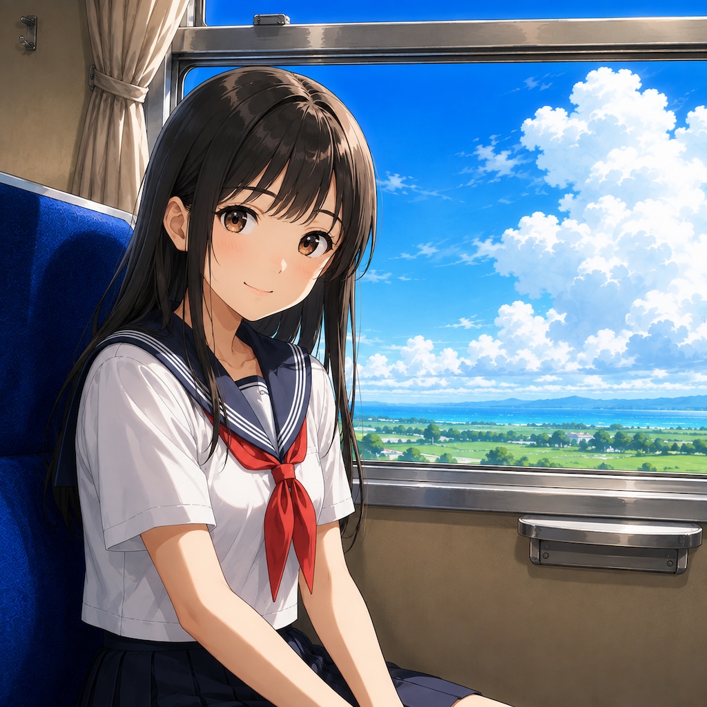 車窓の少女