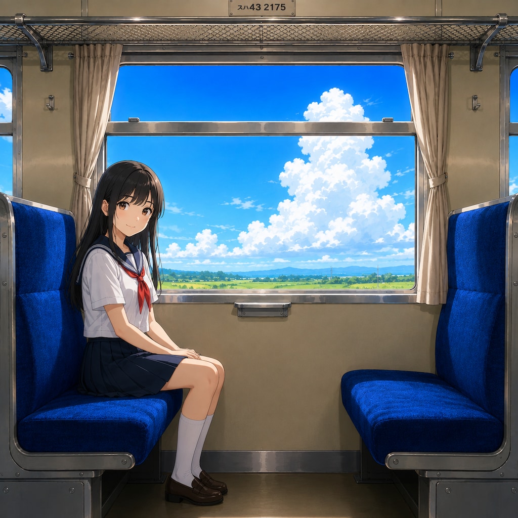 車窓の少女