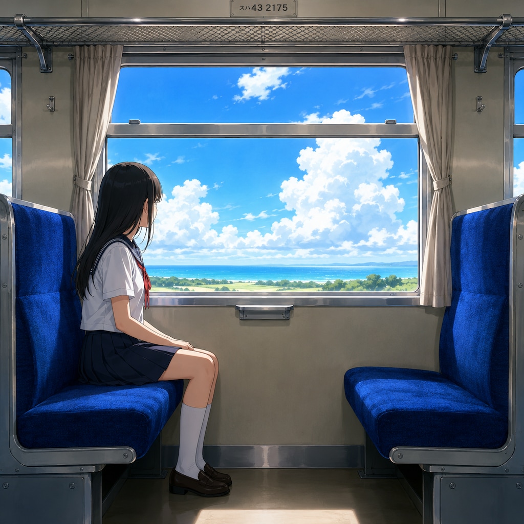 車窓の少女