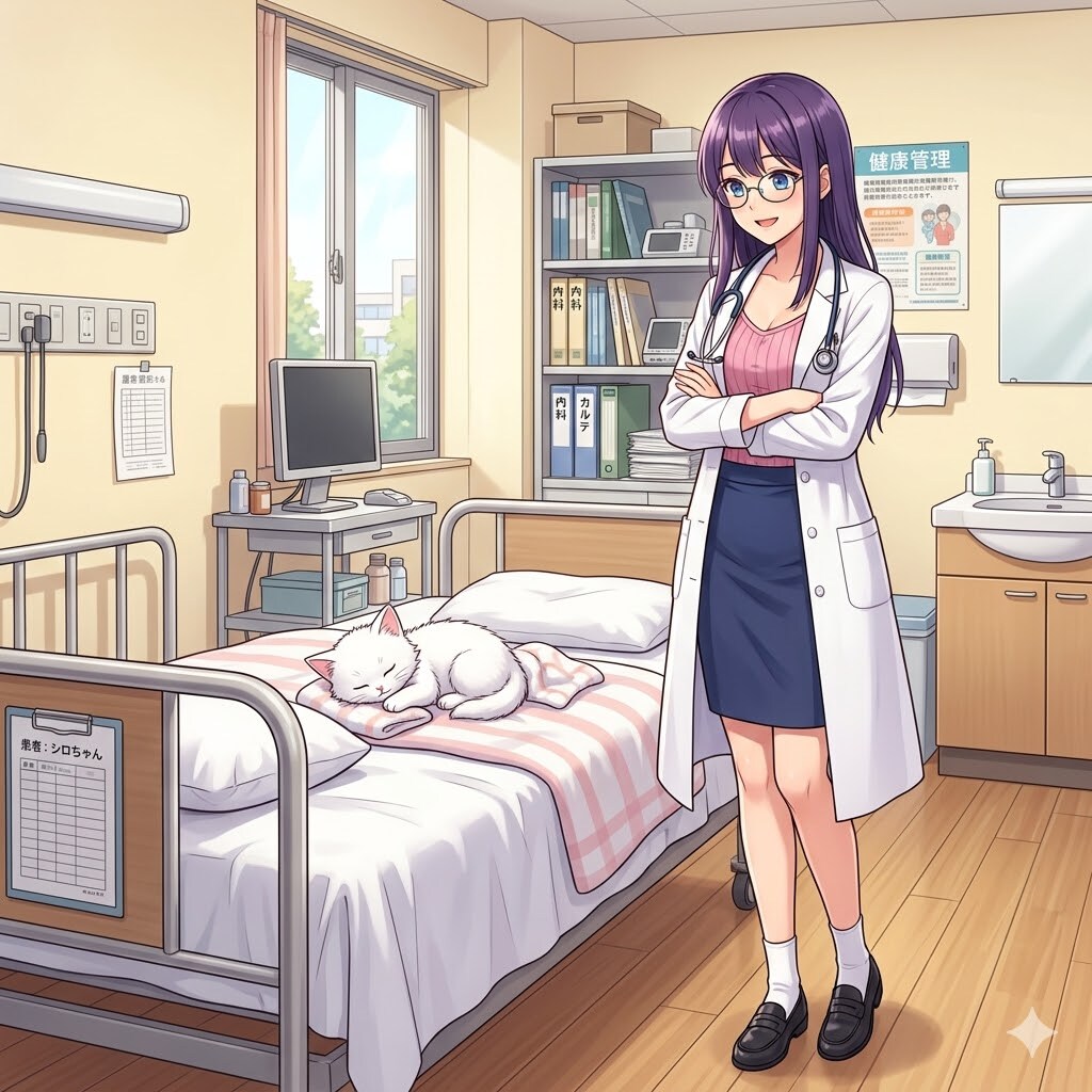 ねこたん入院中（テスト） | の人気AIイラスト・グラビア