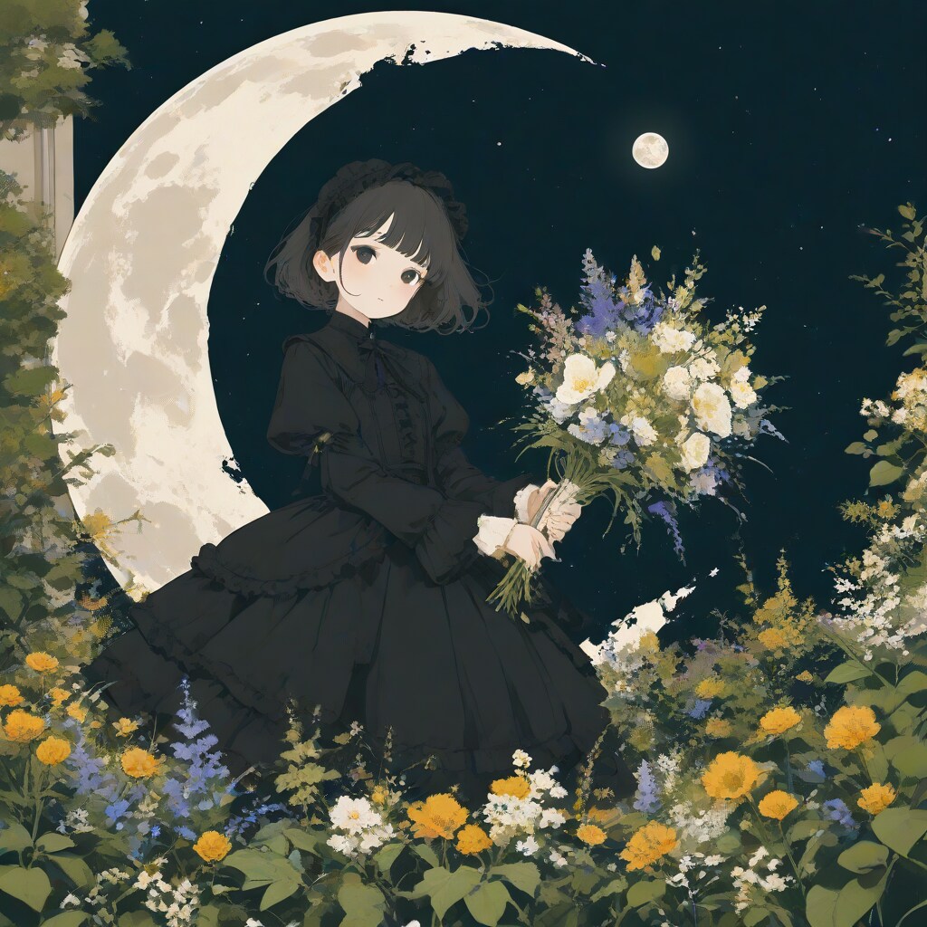 堕ちた月と花束