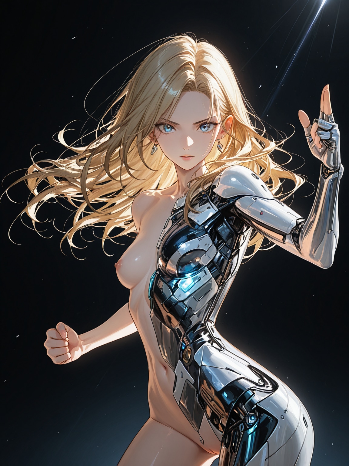 女性ターミネーター(又はキカイダー)