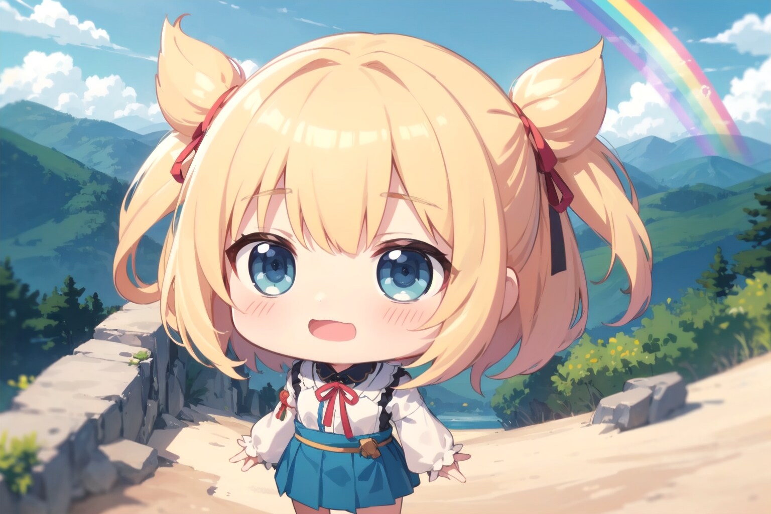 虹の方へ向かせたい。 | の人気AIイラスト・グラビア