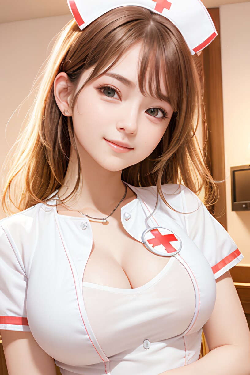 美女のナースコスプレ
