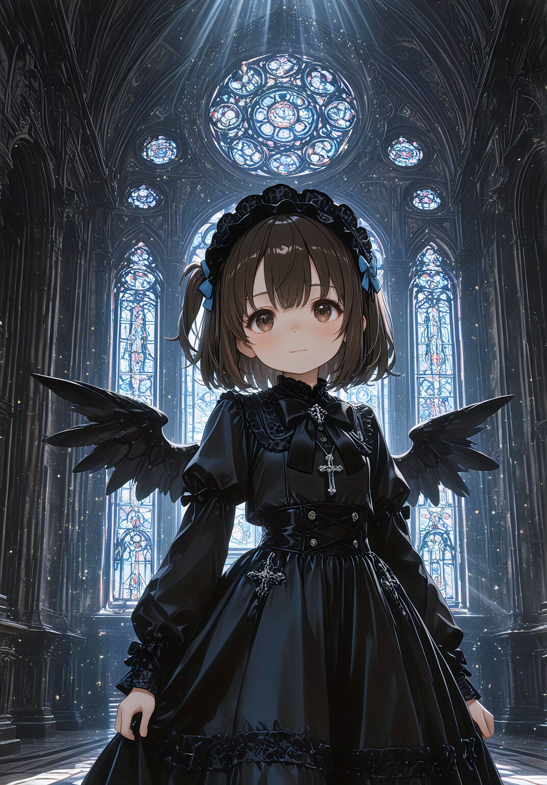 黒翼の祈り | の人気AIイラスト・グラビア