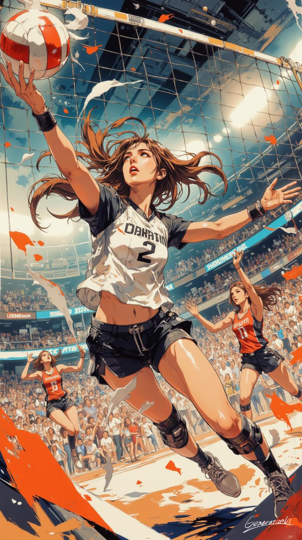 スポーツ躍動の瞬間〈女子バレーボール編〉／スマホ壁紙アーカイブ