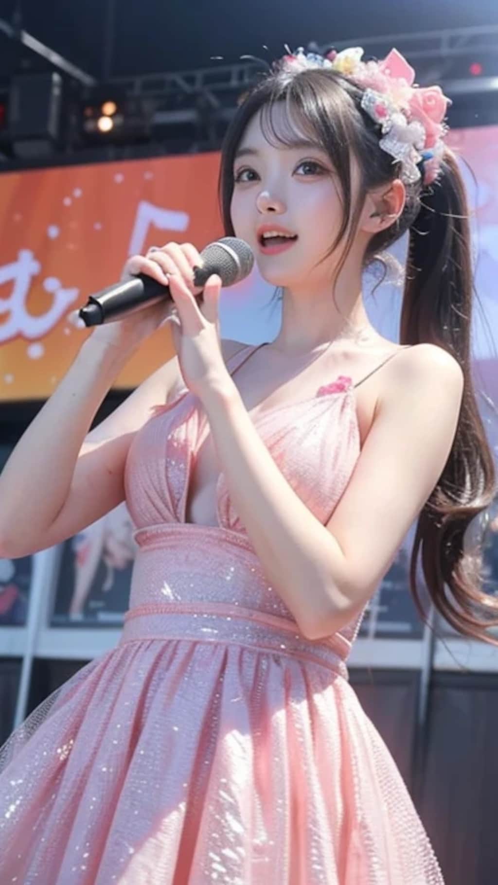 地下アイドルライブ。