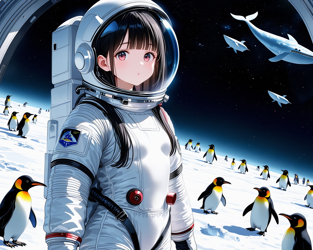 宇宙にはペンギンと鯨が泳いでいた