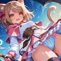 パンチラしちゃう猫耳魔法使い 3枚目