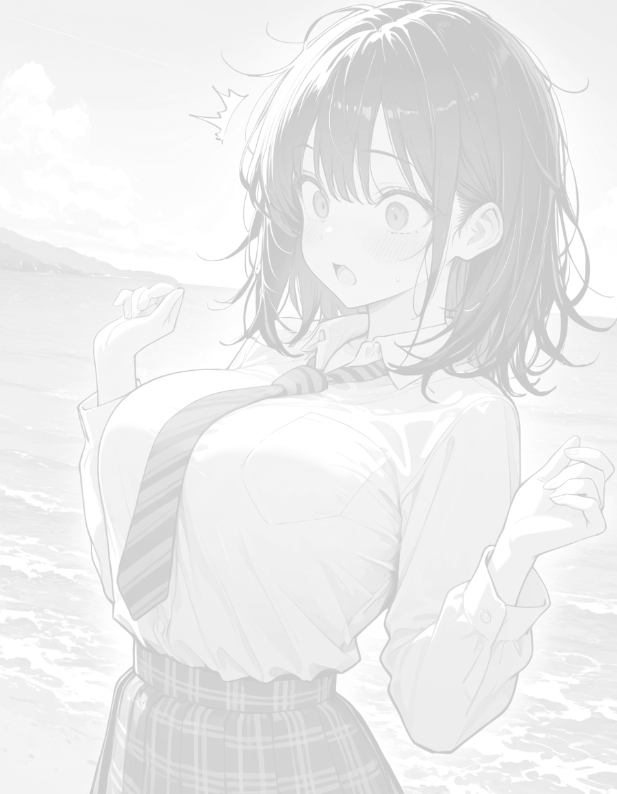 全画面表示すると絵が変わるイラスト