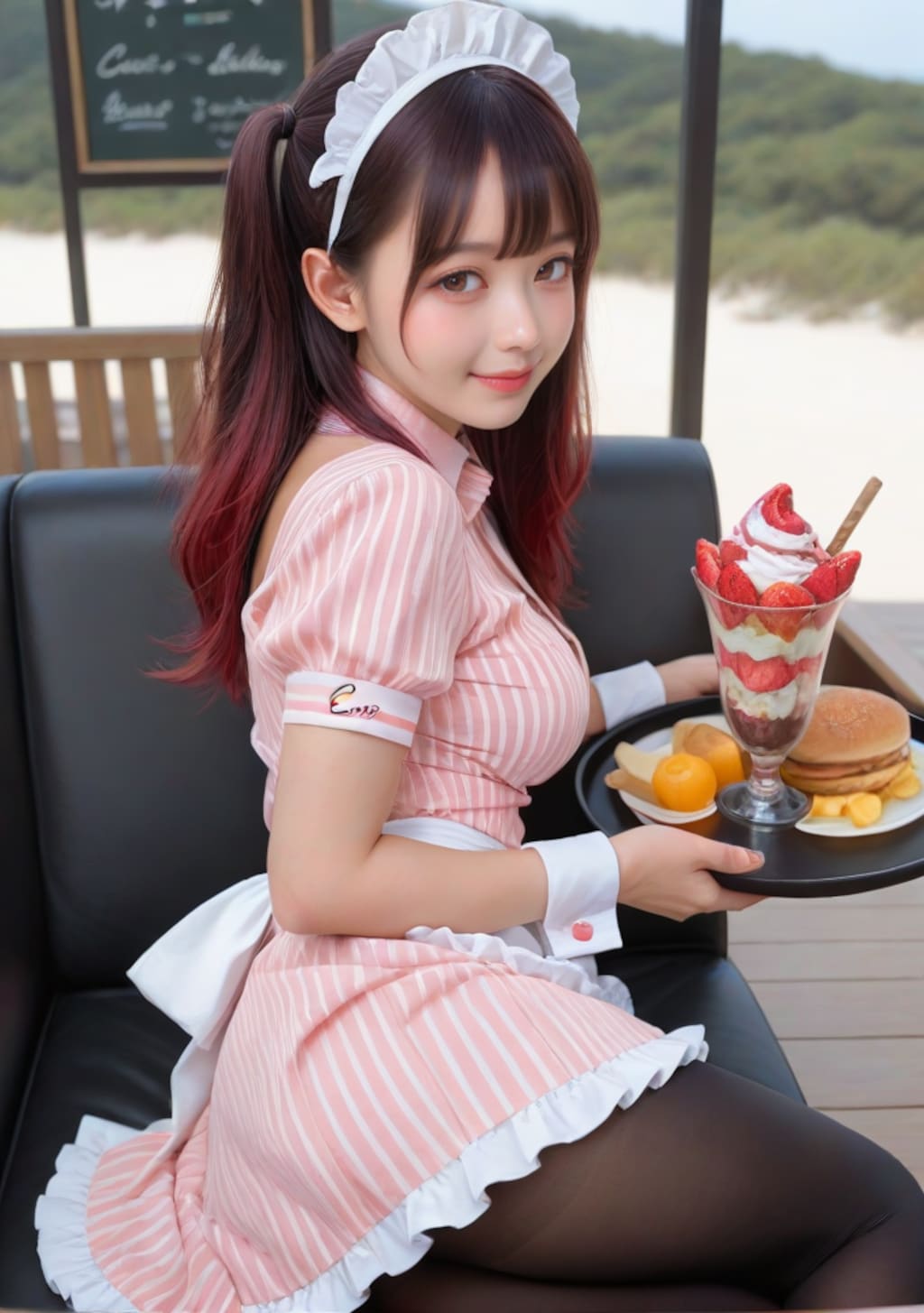 パフェ屋のアルバイト女子