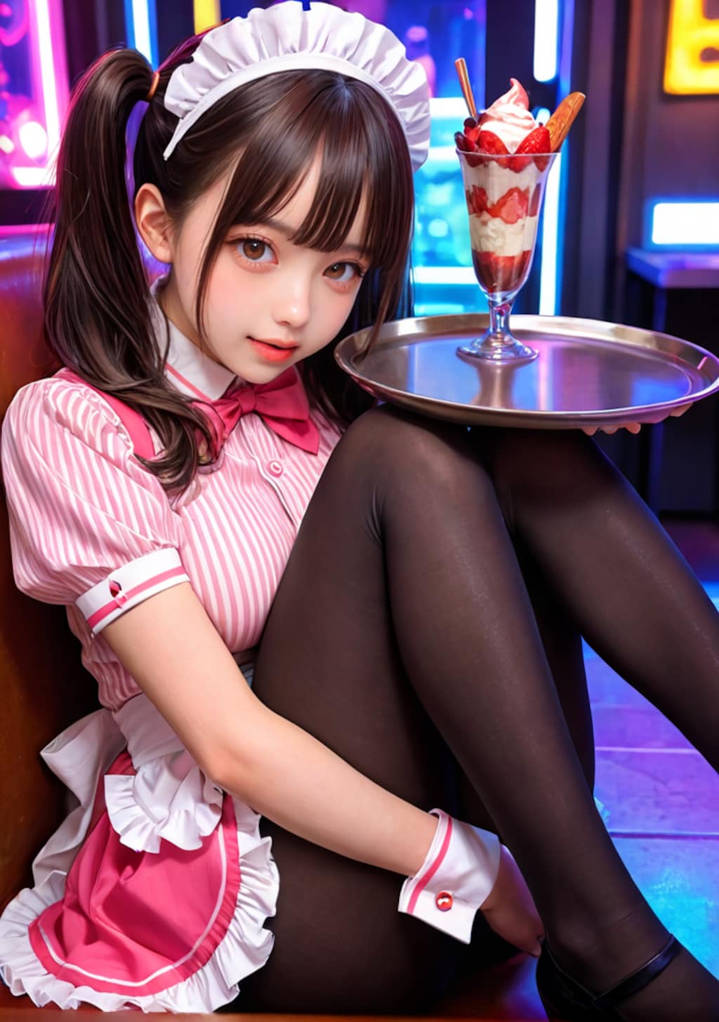 パフェ屋のアルバイト女子