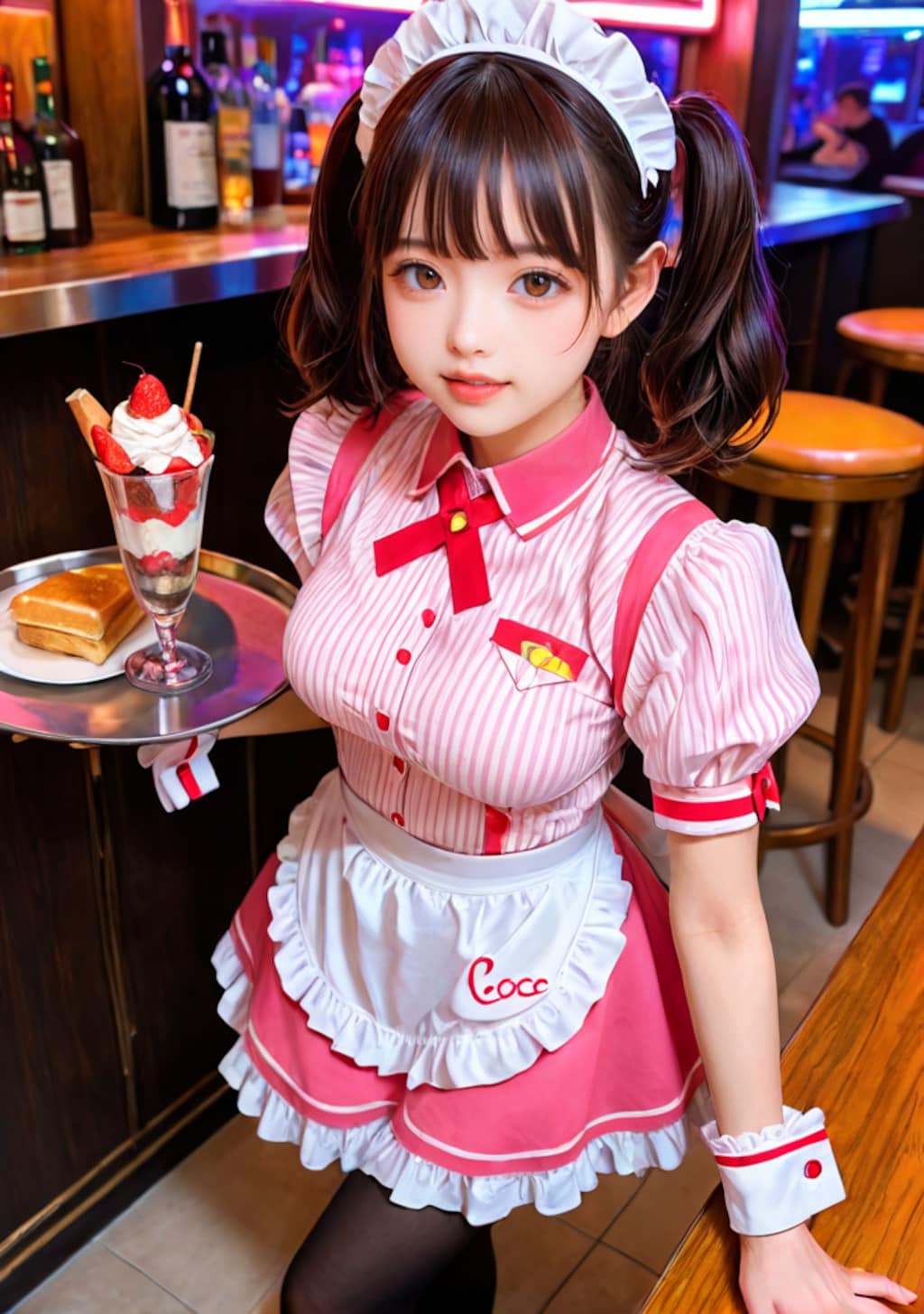 パフェ屋のアルバイト女子