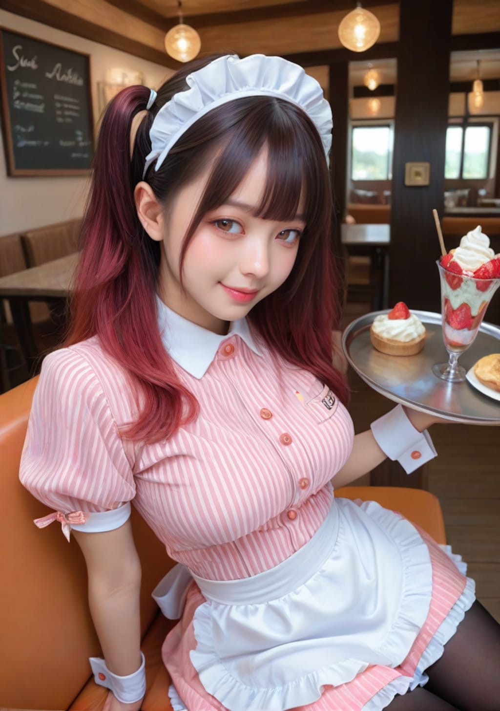 パフェ屋のアルバイト女子