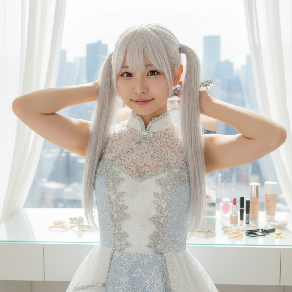 白ツイさん。#髪について考える日