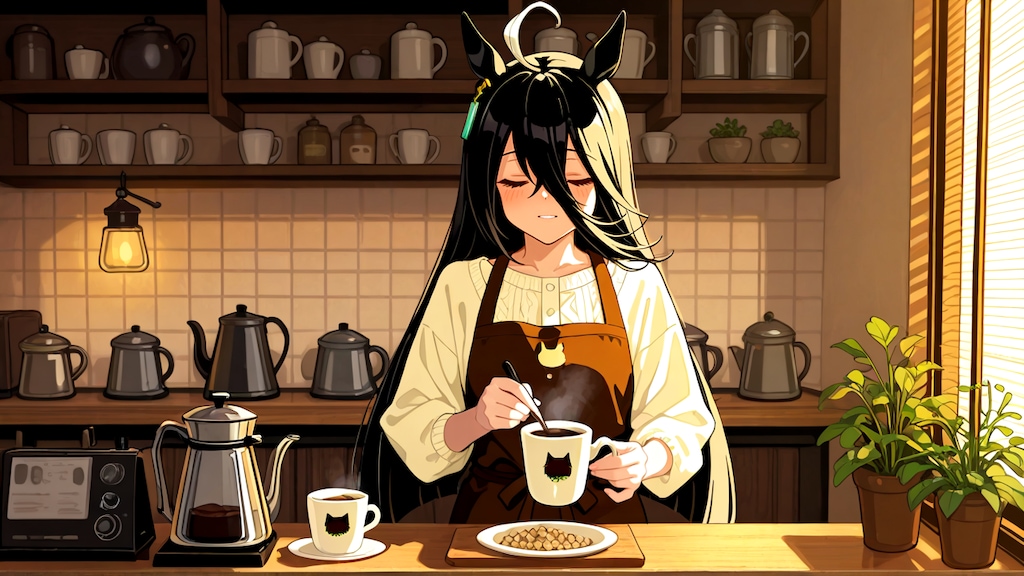 不思議な雰囲気の店員がコーヒーを入れてくれるカフェ