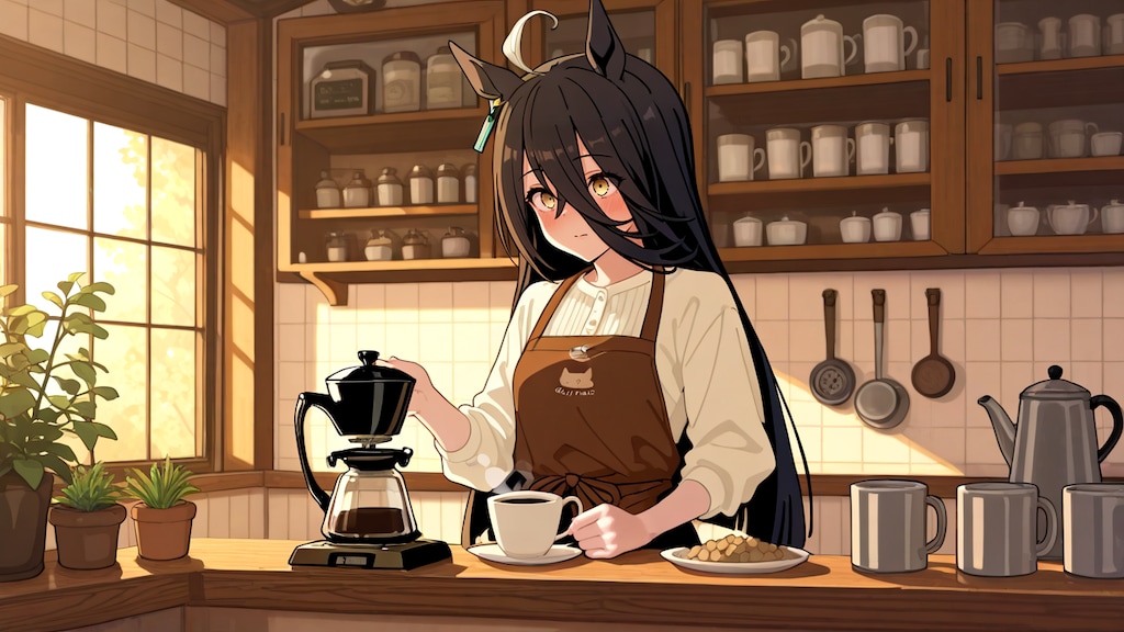 不思議な雰囲気の店員がコーヒーを入れてくれるカフェ