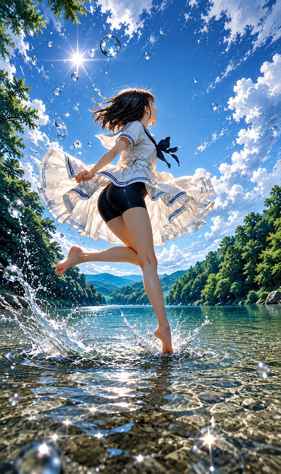 川遊び