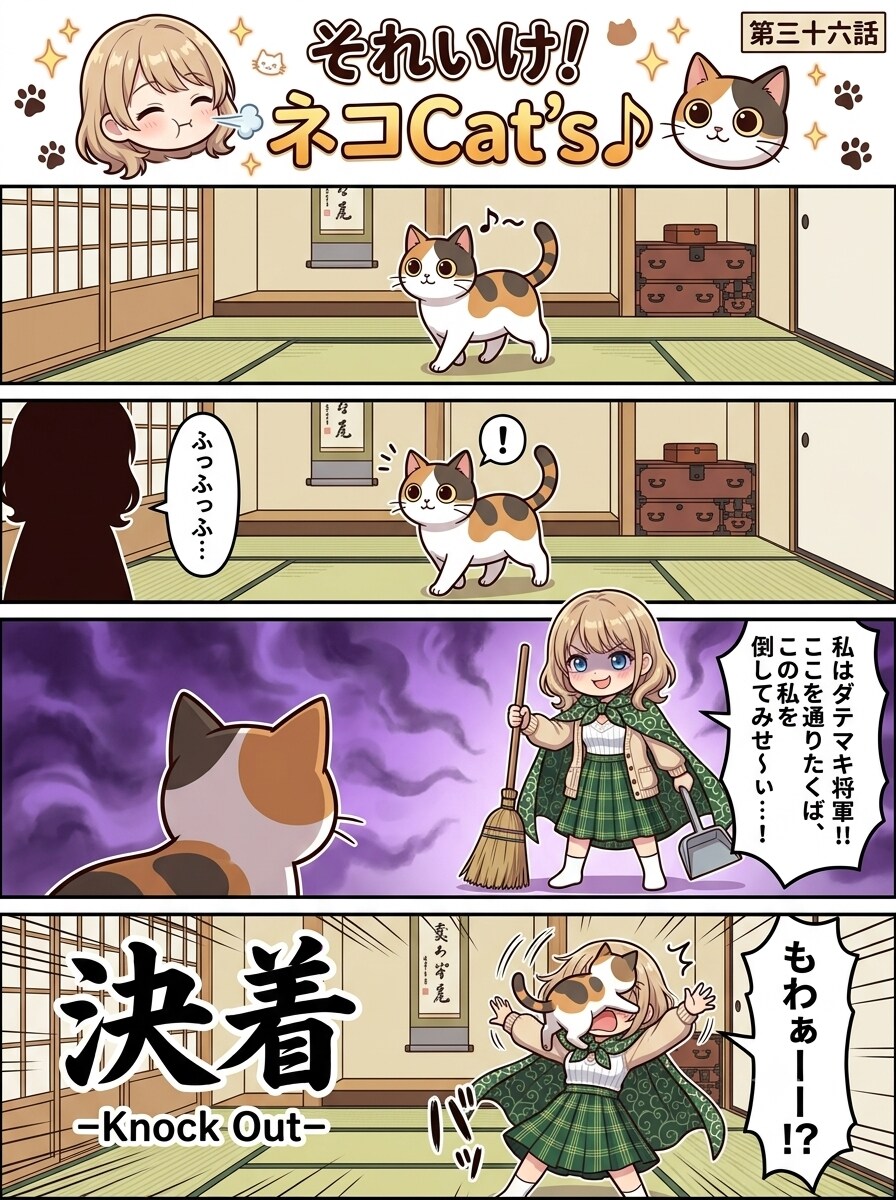 【36話】それいけ！ネコCat's♪(４コマ漫画)