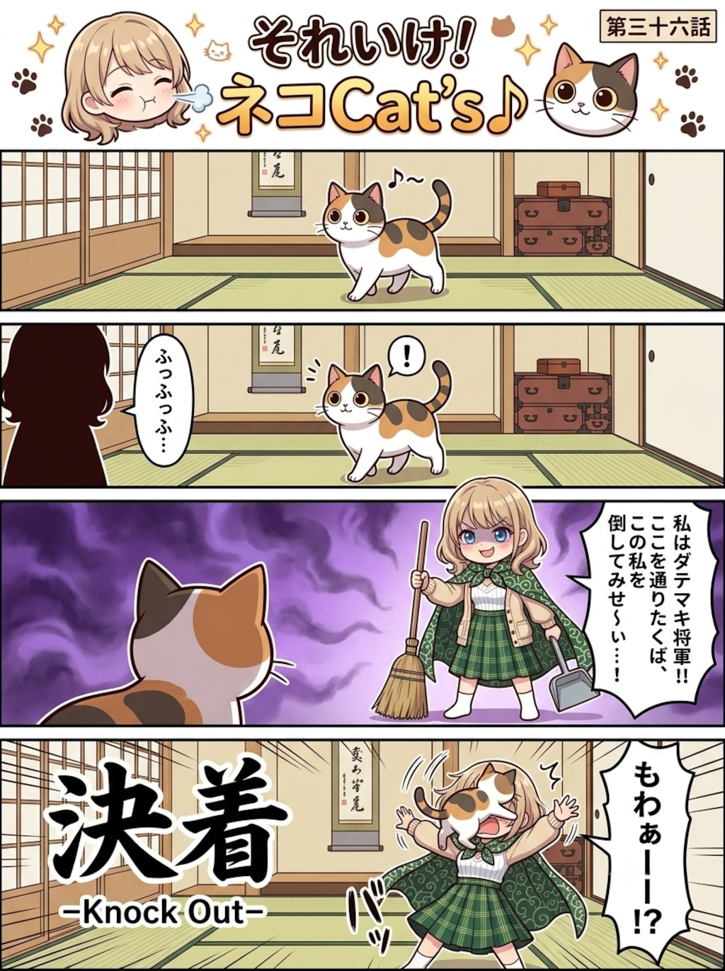 【36話】それいけ！ネコCat's♪(４コマ漫画)
