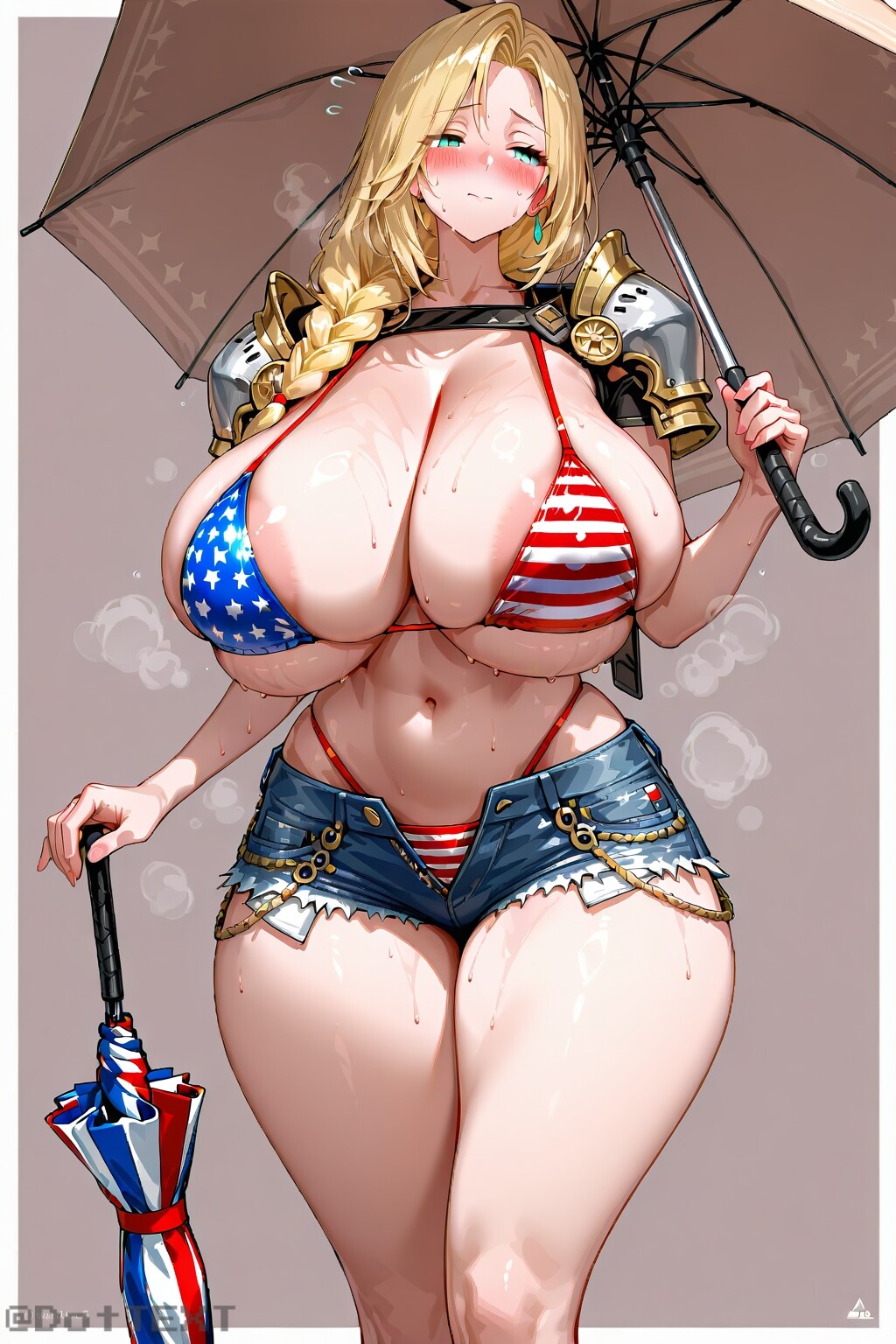 企画投稿_傘_アメリカンビキニアーマー戦士_20260530