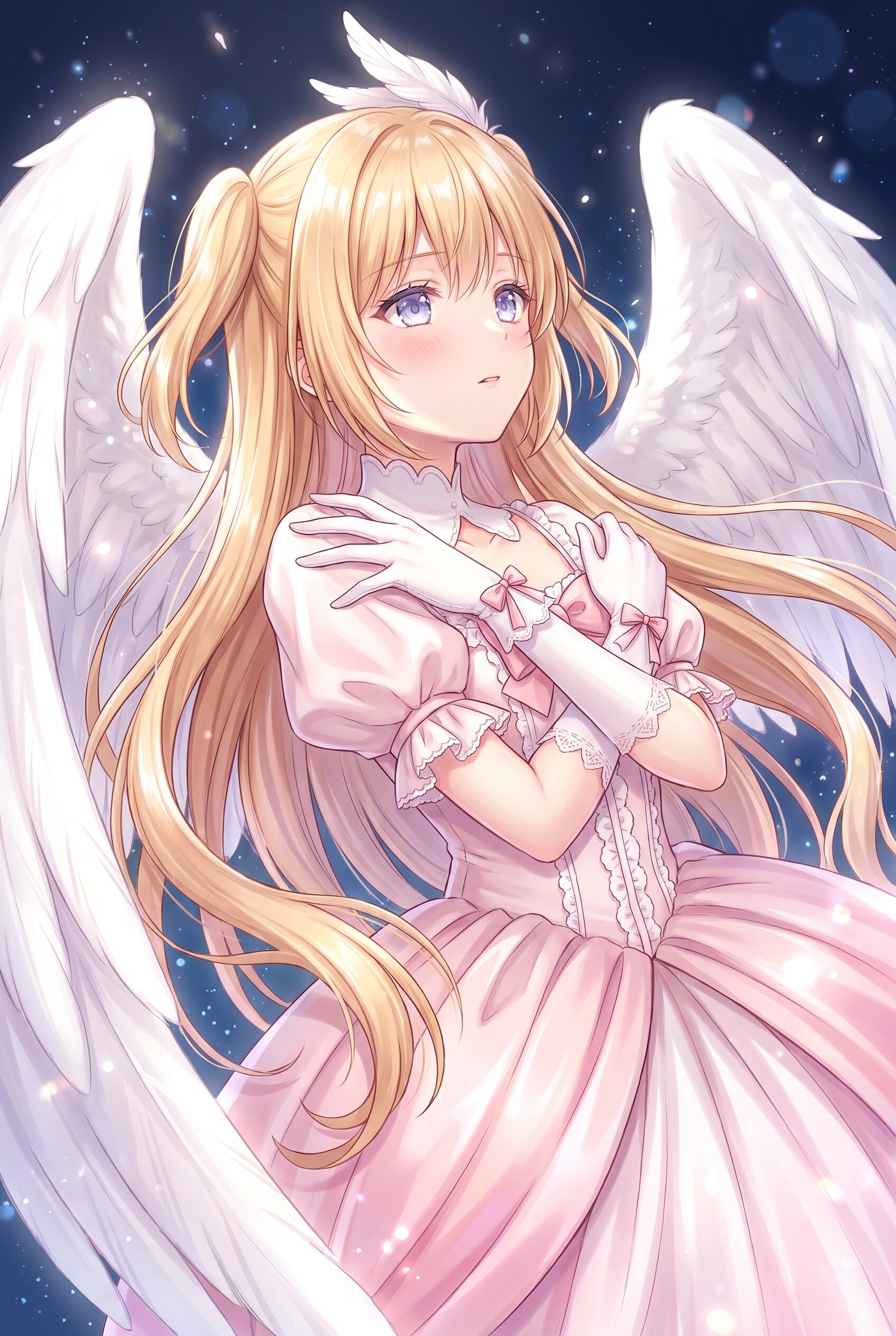 羽冠金髪の天使 | の人気AIイラスト・グラビア