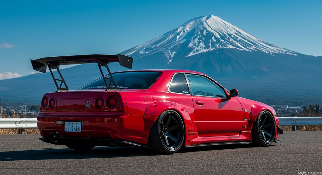 リバティーウォークR34 GT-Rのドリ車