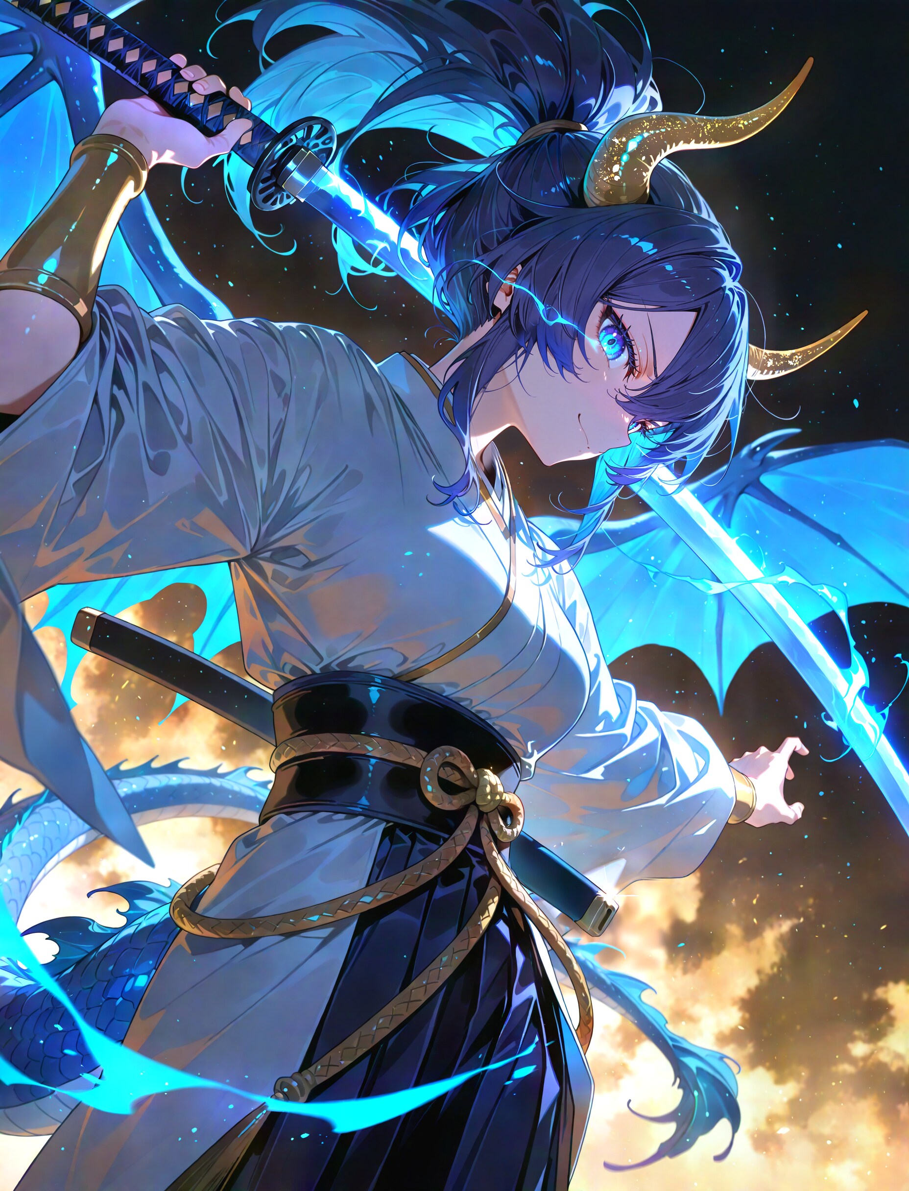 蒼龍猛る | の人気AIイラスト・グラビア