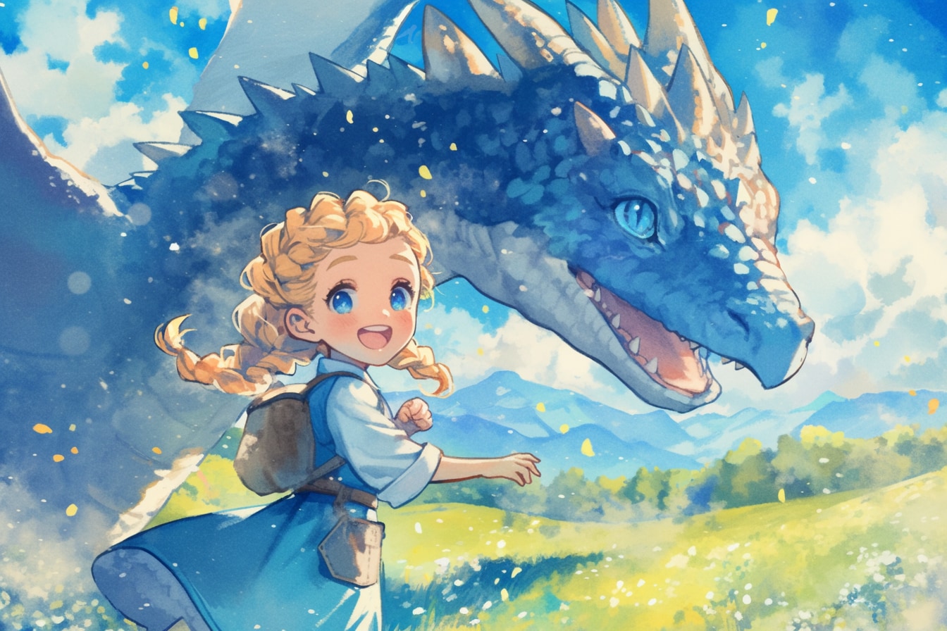 ドラゴンと少女（竜騎士）21 | の人気AIイラスト・グラビア