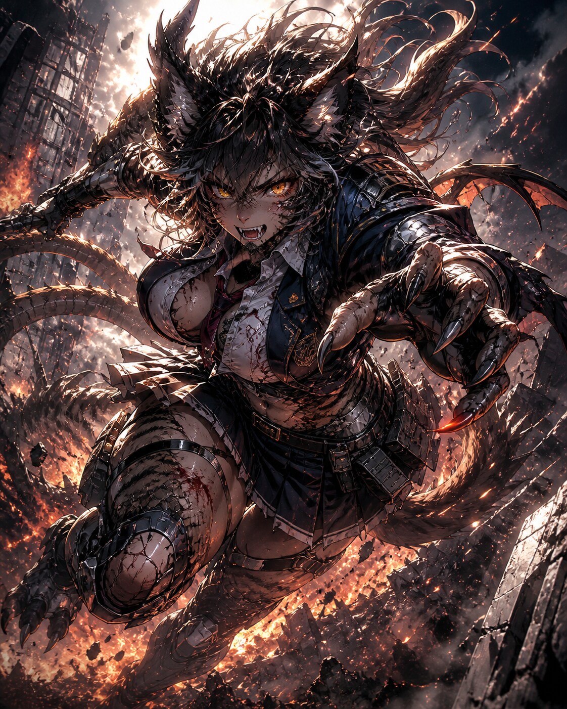 装甲獣姫の突撃