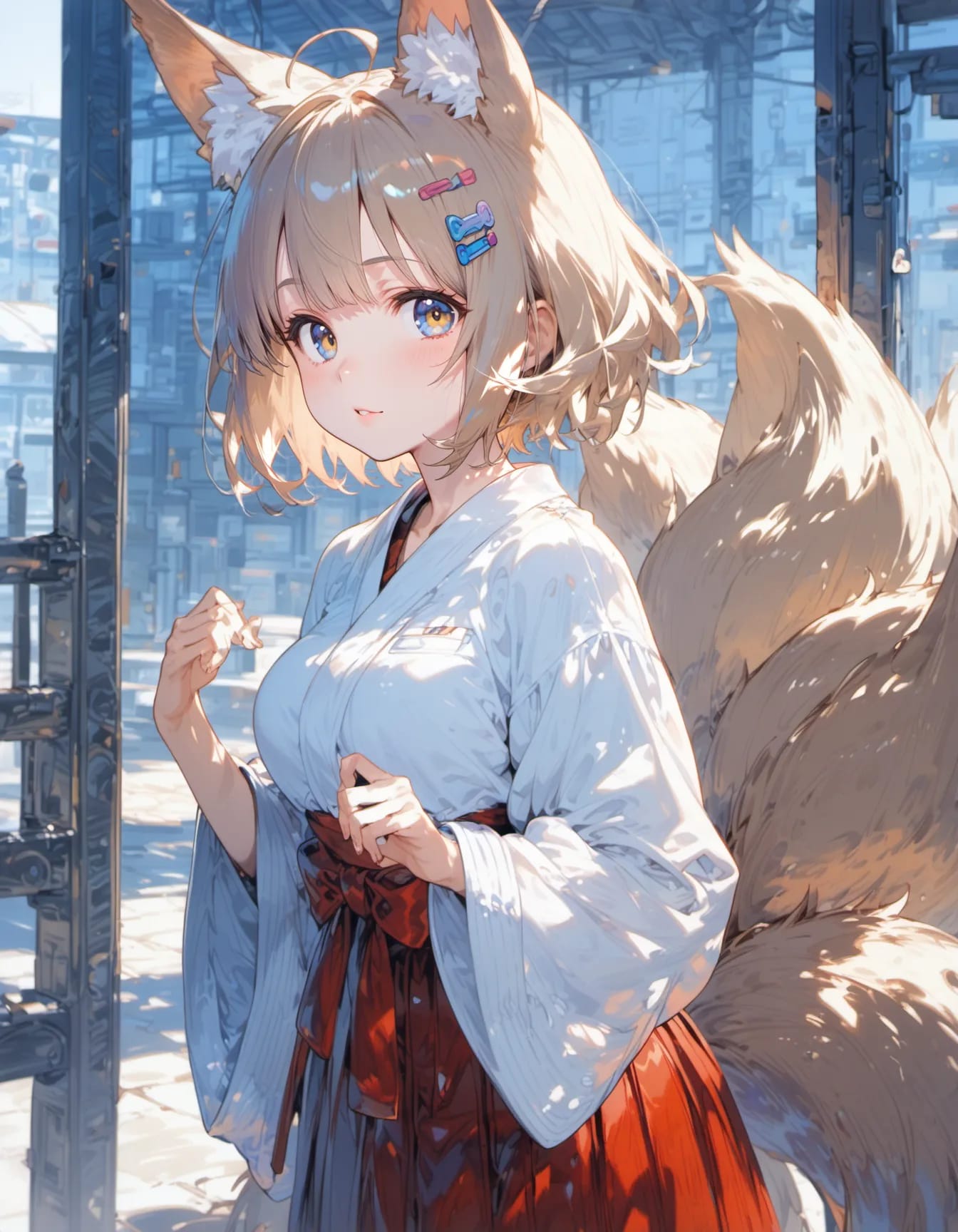 Tradition Meets Steel and Sunlight | の人気AIイラスト・グラビア