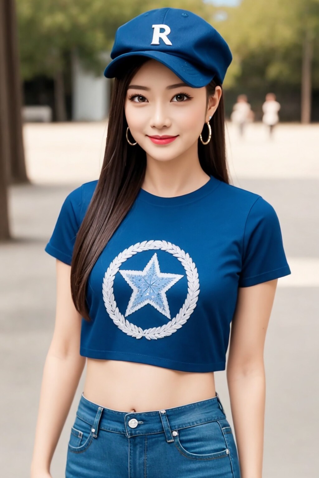 ネイビーカジュアルコーディネート | の人気AIイラスト・グラビア