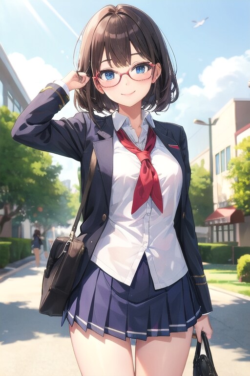 女子高生 | の人気AIイラスト・グラビア