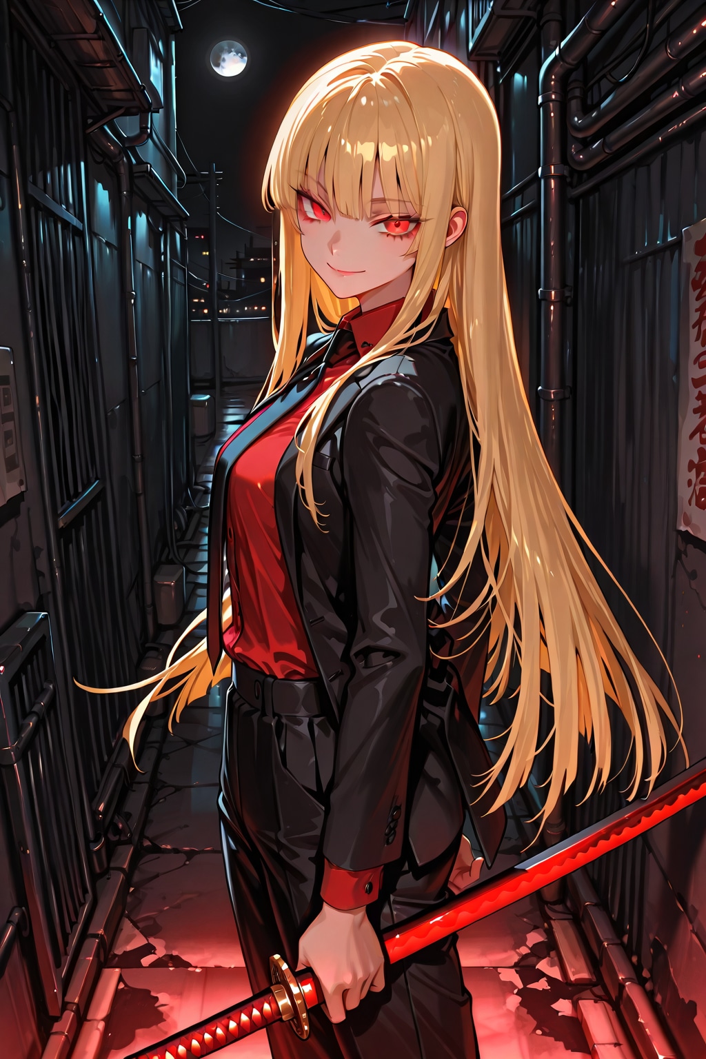 刀と黒服