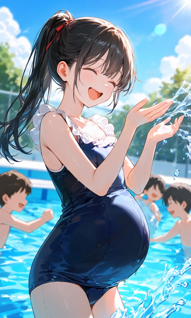 子供っぽい水着