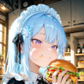 【リクエスト】スーパーメイドさん　夜中のハンバーガー　２ 8枚目