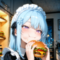 【リクエスト】スーパーメイドさん　夜中のハンバーガー　２ 5枚目