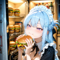 【リクエスト】スーパーメイドさん　夜中のハンバーガー　２ 7枚目