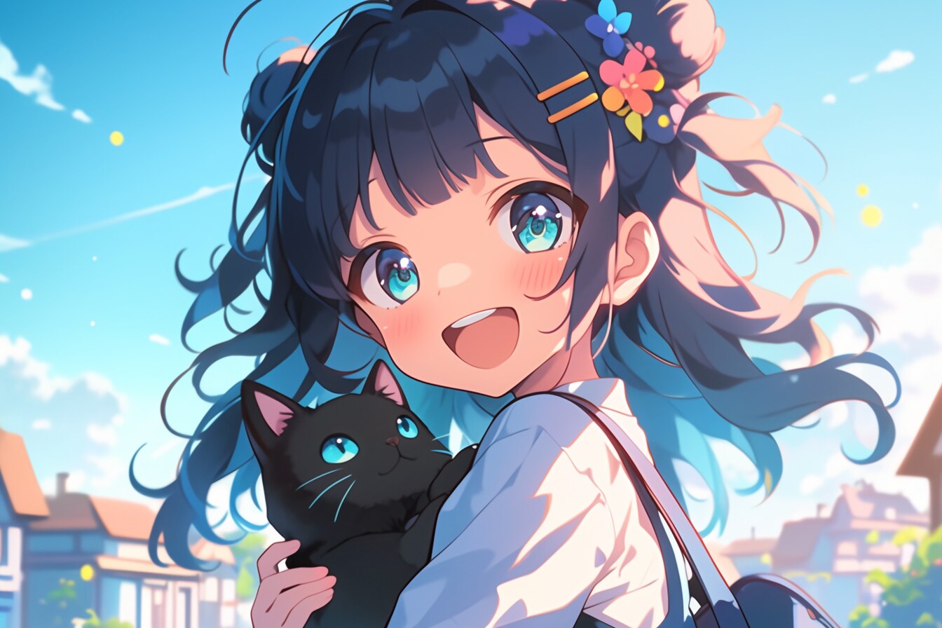猫🐈とおだんごちゃん🍡✨85 | の人気AIイラスト・グラビア