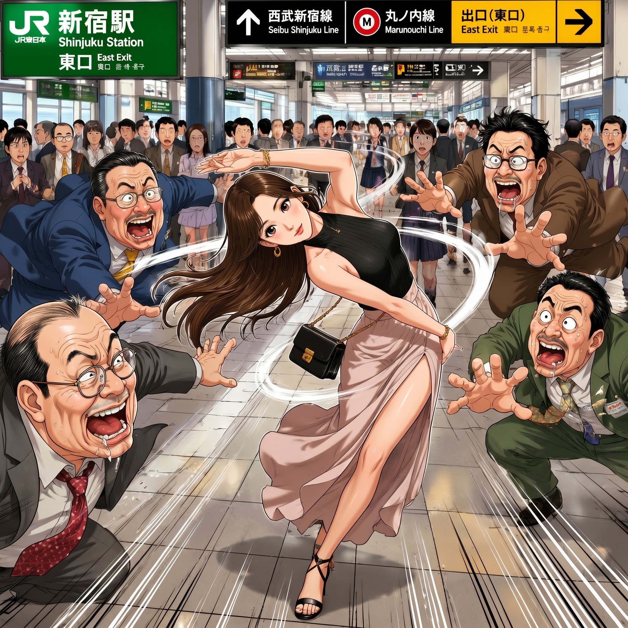 誘導弾を避ける人