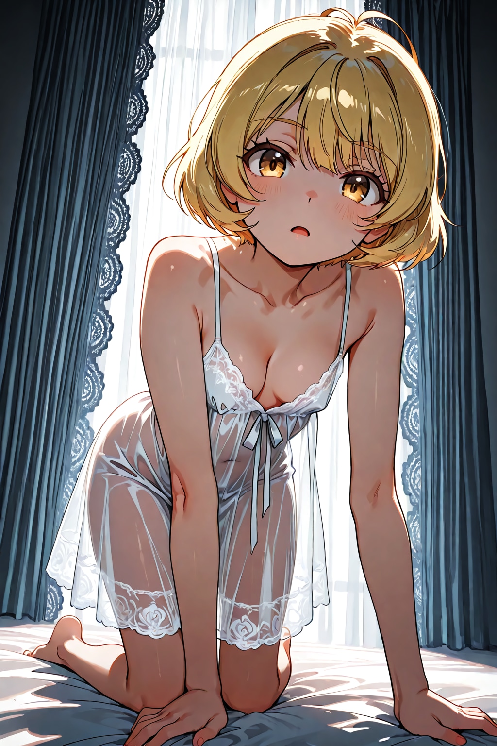 壁の小さな影