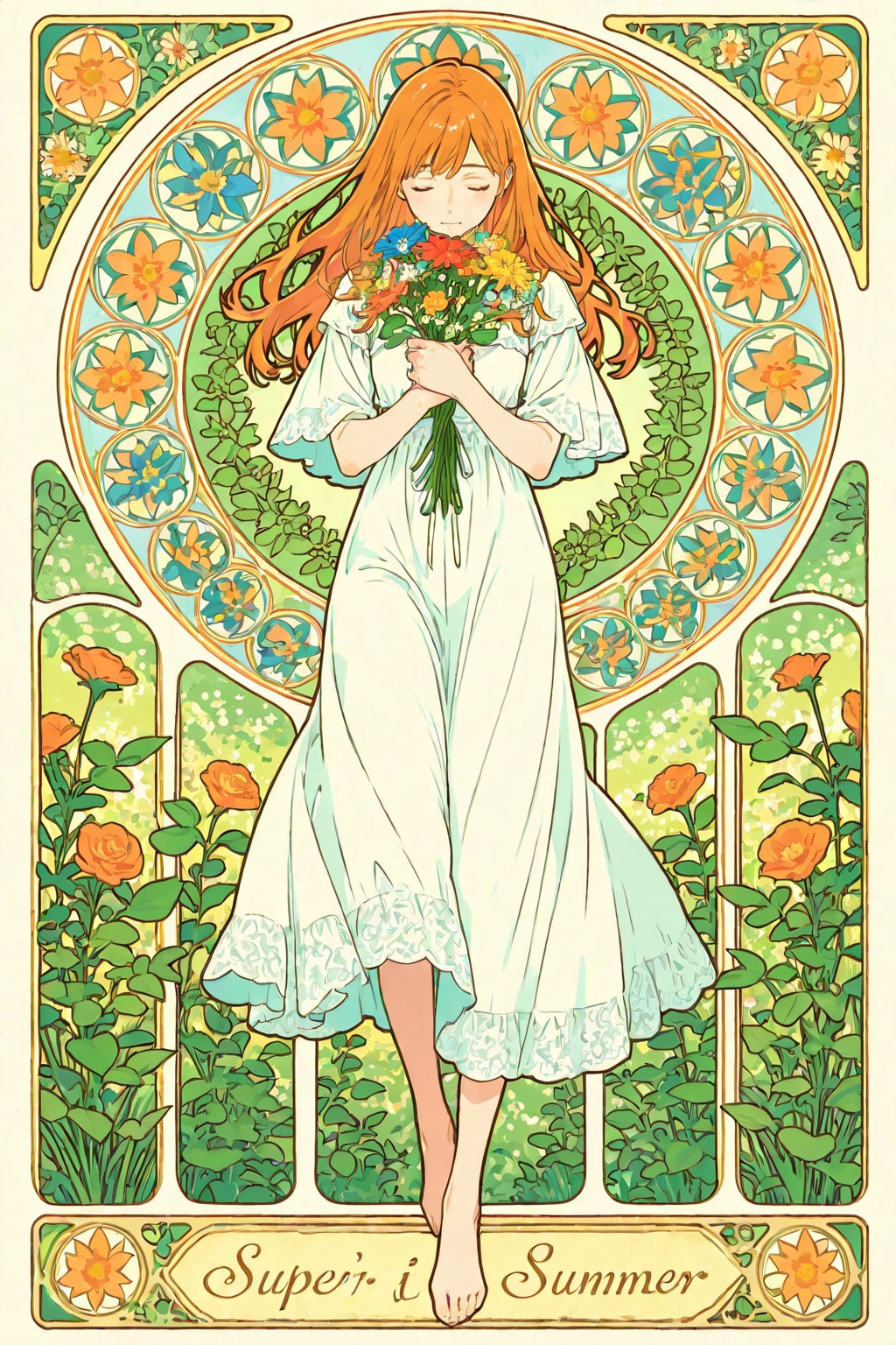 花と少女 | の人気AIイラスト・グラビア