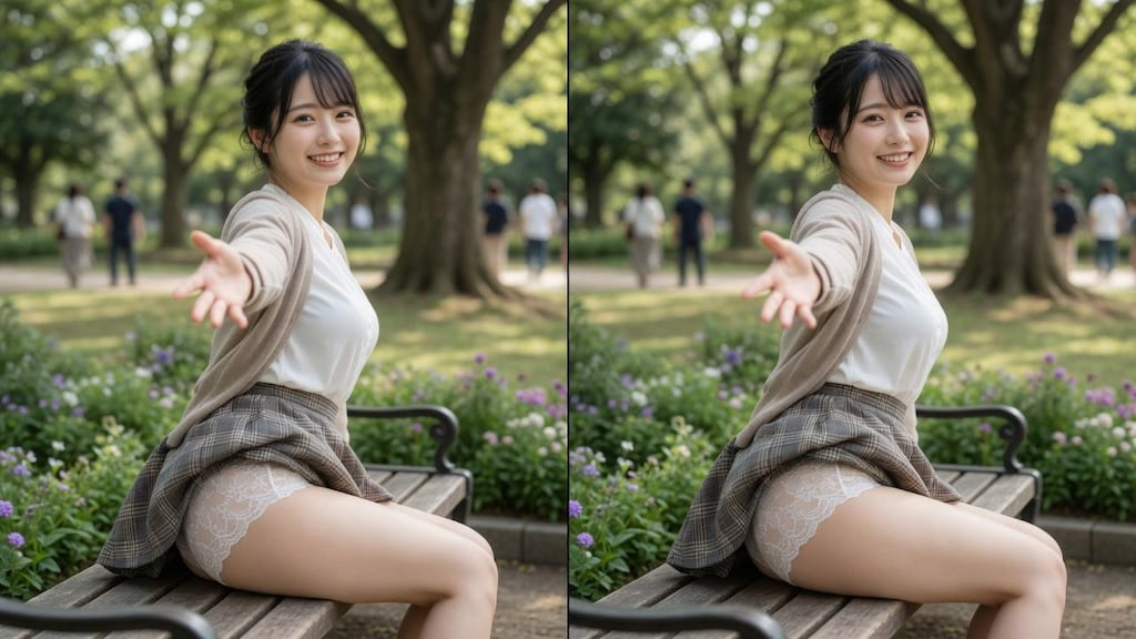 3D女子大生と公園デート💕