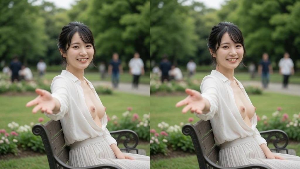 3D女子大生と公園デート💕