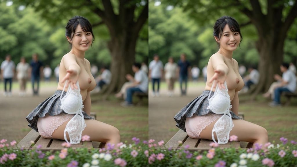 3D女子大生と公園デート💕