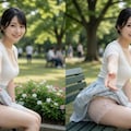 3D女子大生と公園デート💕 9枚目
