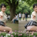 3D女子大生と公園デート💕 3枚目