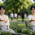 3D女子大生と公園デート💕 6枚目